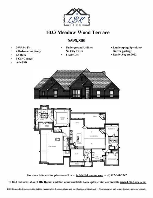 Azle, TX 76020,1023 Meadow Wood Terrace