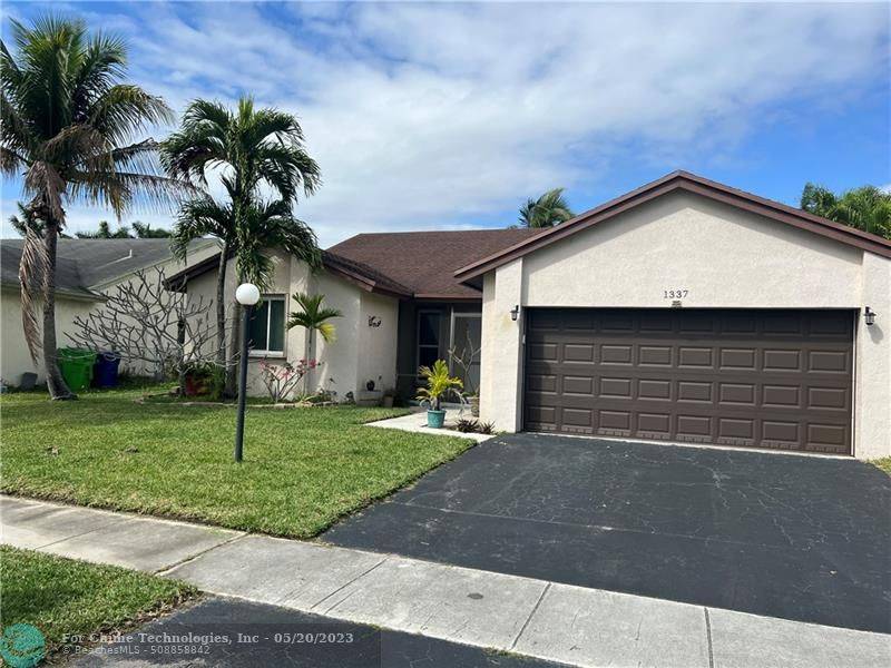 Sunrise, FL 33326,1337 SW 151st Way