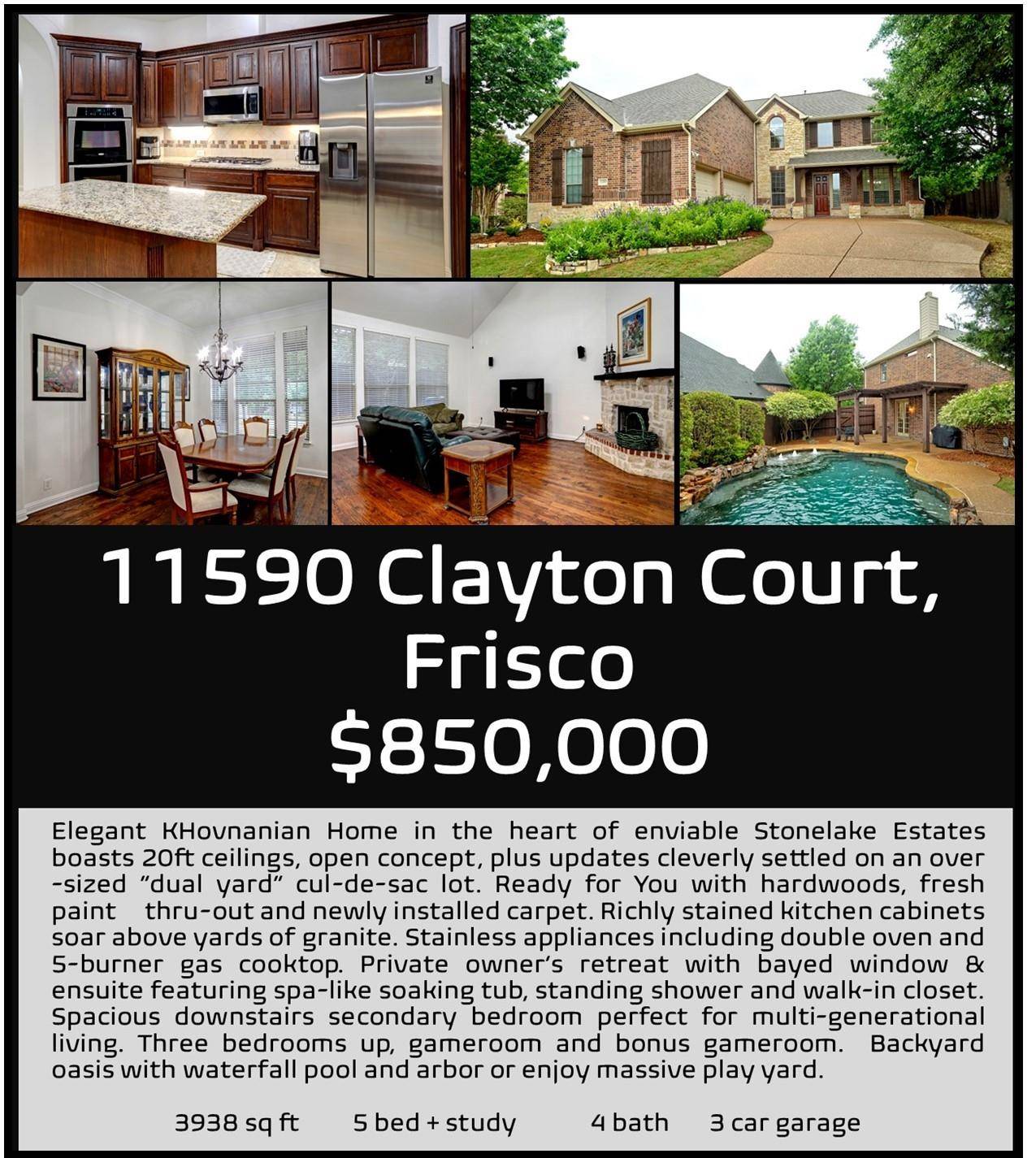 Frisco, TX 75035,11590 Clayton Court