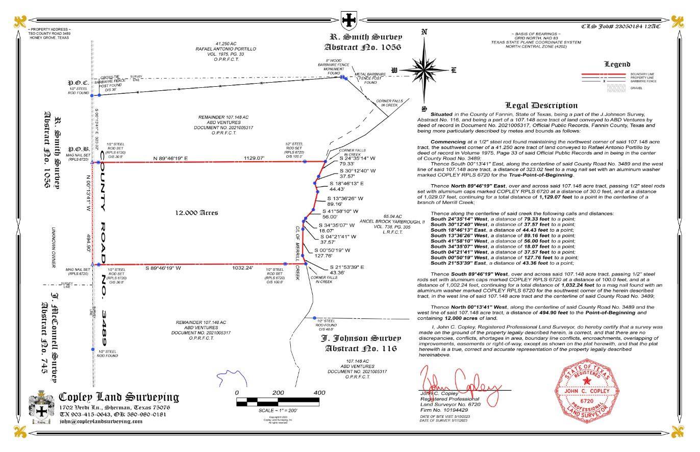 Honey Grove, TX 75446,12 Acres TBD County Rd 3489