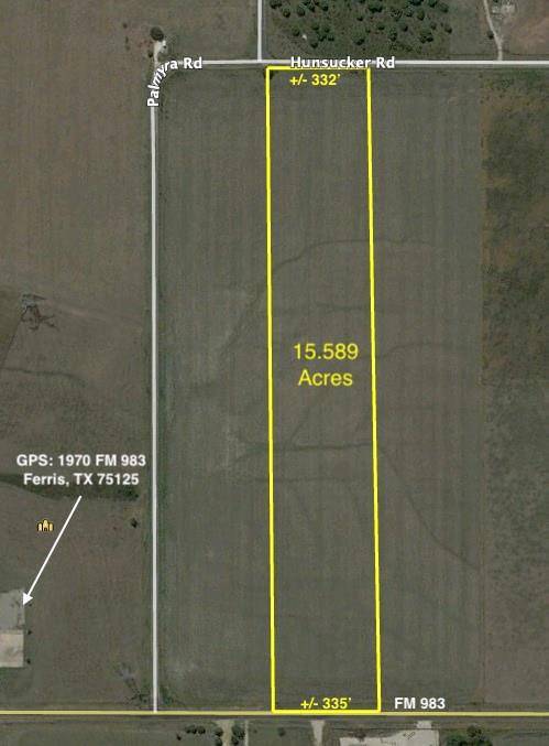 Ferris, TX 75125,15.5 ac Fm 983