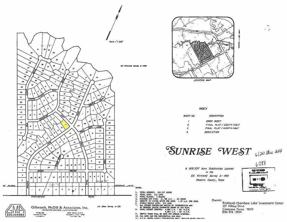 Corsicana, TX 75109,TBD Lot 17E Prairie Court