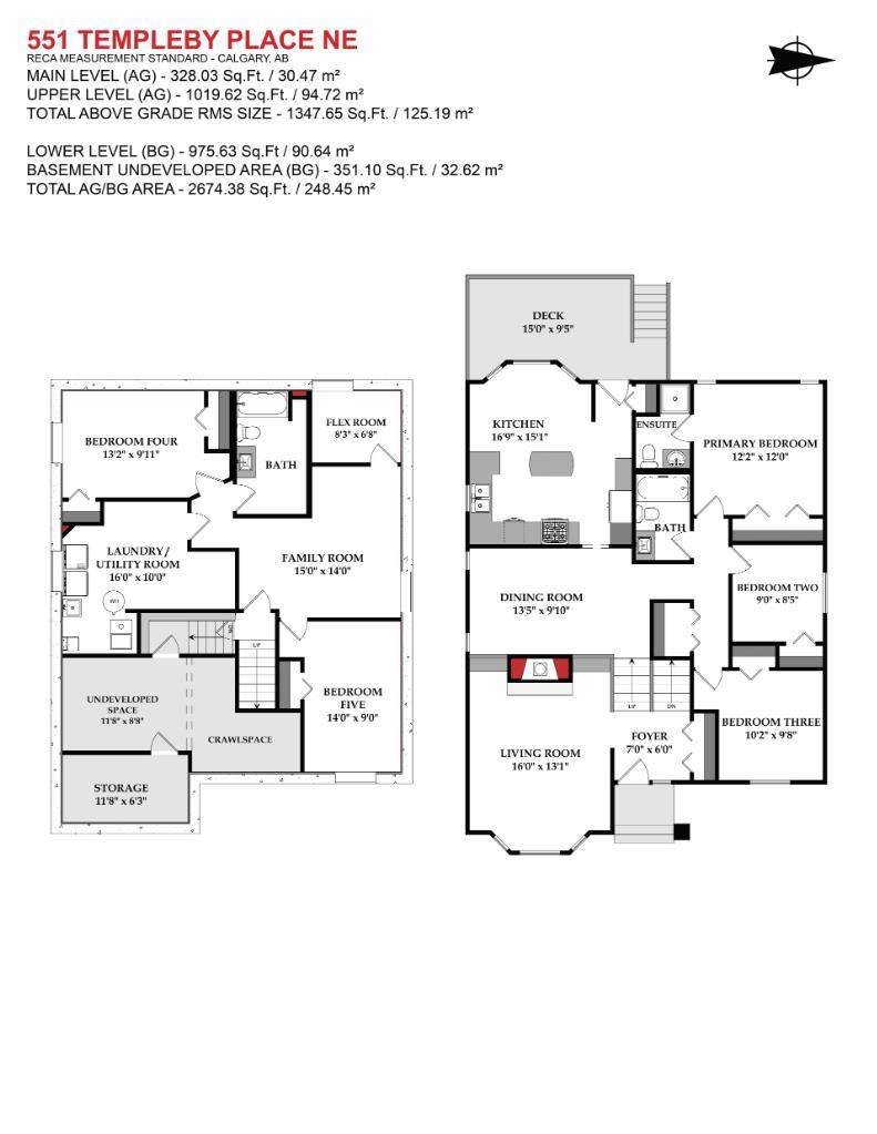 Calgary, AB T1Y 5M3,551 Templeby PL NE