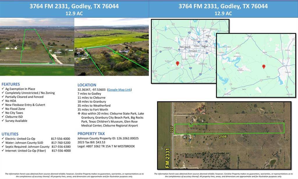 Godley, TX 76044,3764 Fm 2331