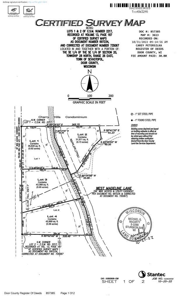 Sturgeon Bay, WI 54235,Lot 3 W Madeline Ln