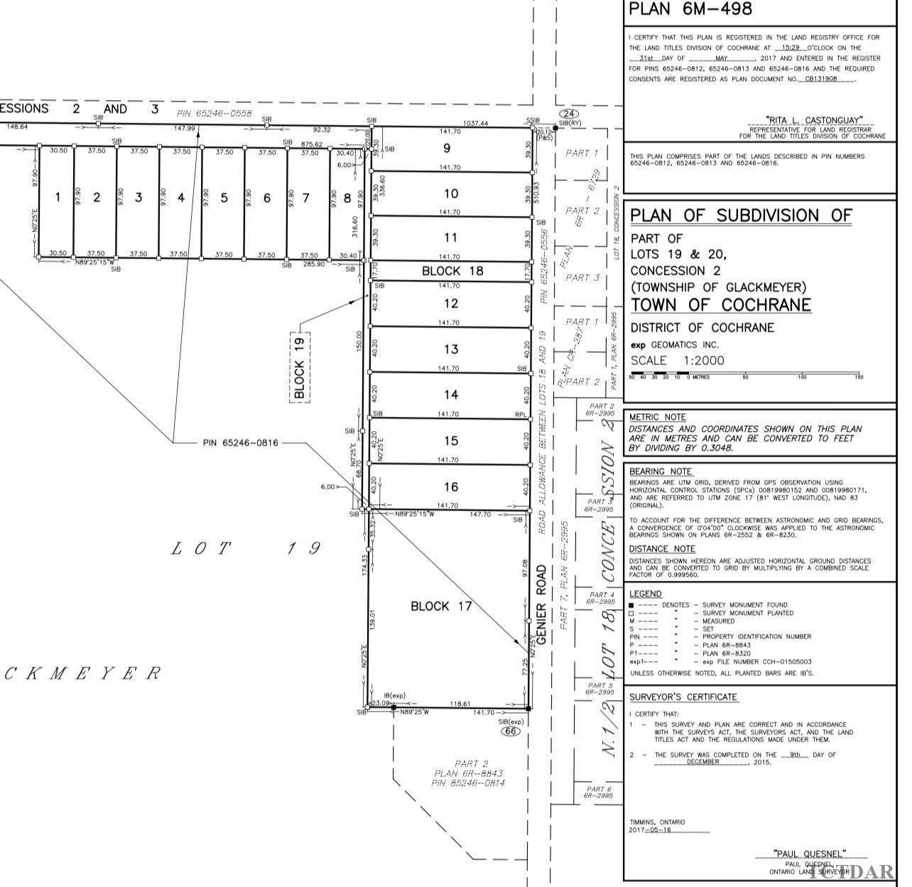 Cochrane, ON P0L 1C0,LT 3 CON 2 & 3 N/A