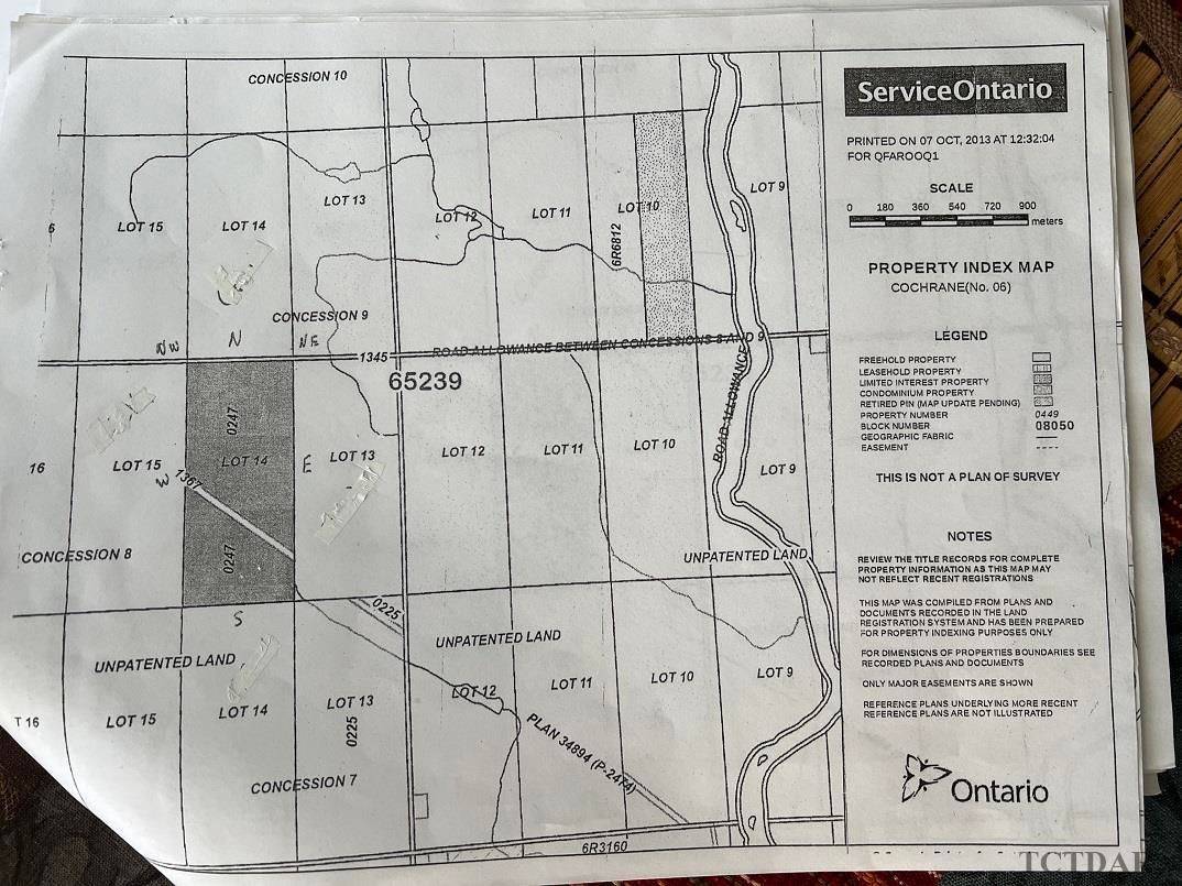 Cochrane, ON P0L 1C0,Lt 14 C 8 Clute Twp, PcL 375 SEC NEC