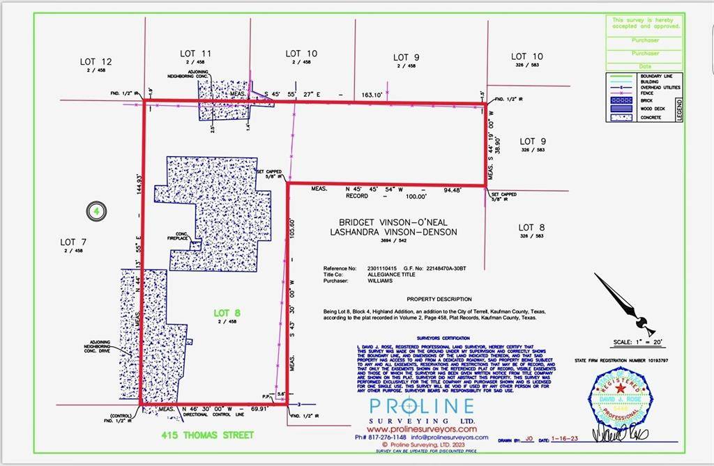 Terrell, TX 75160,415 Thomas Street