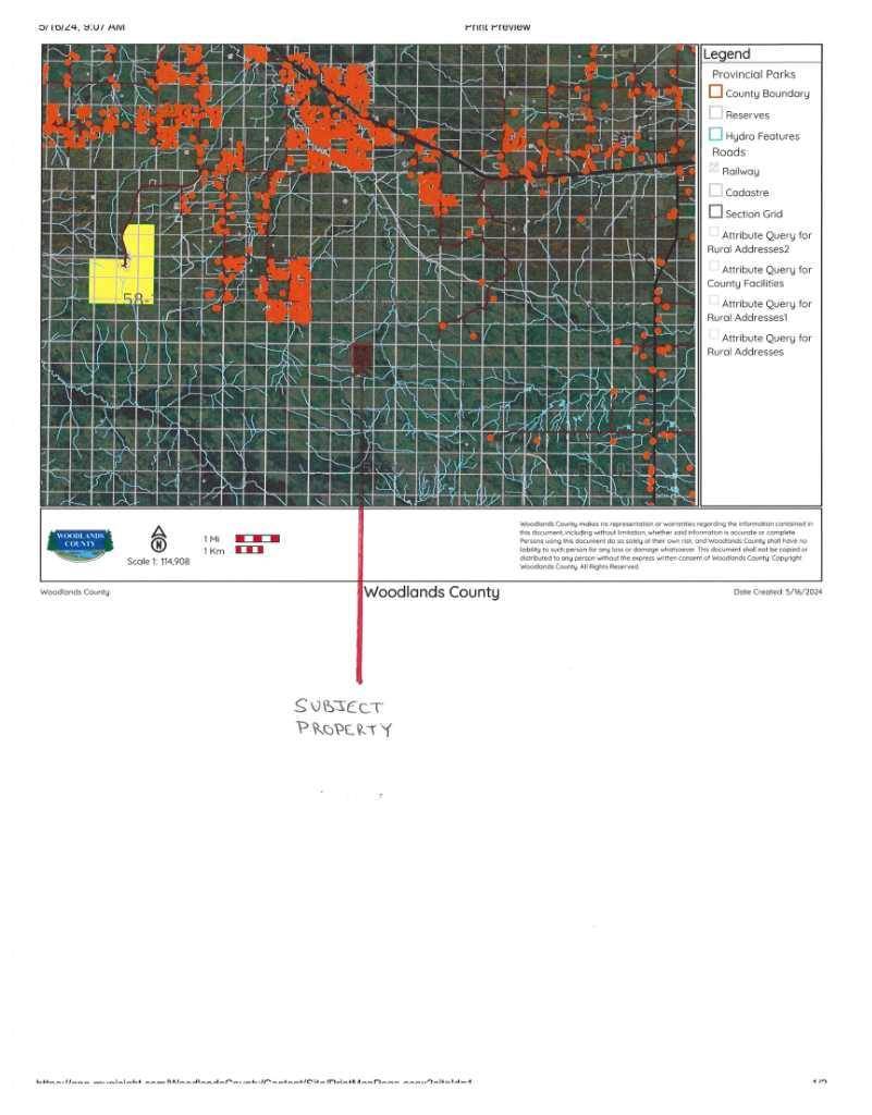 Rural Woodlands County, AB T7S1N9,NW-9-58-11-W5