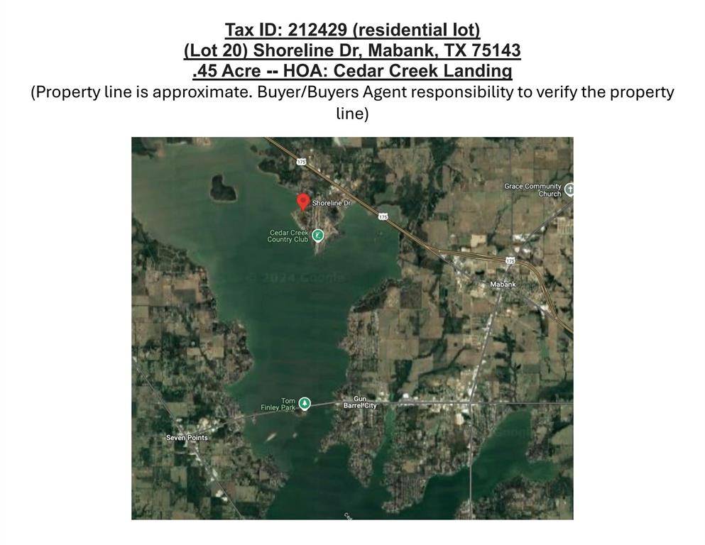 Mabank, TX 75143,Lot 20 Shore Line Drive