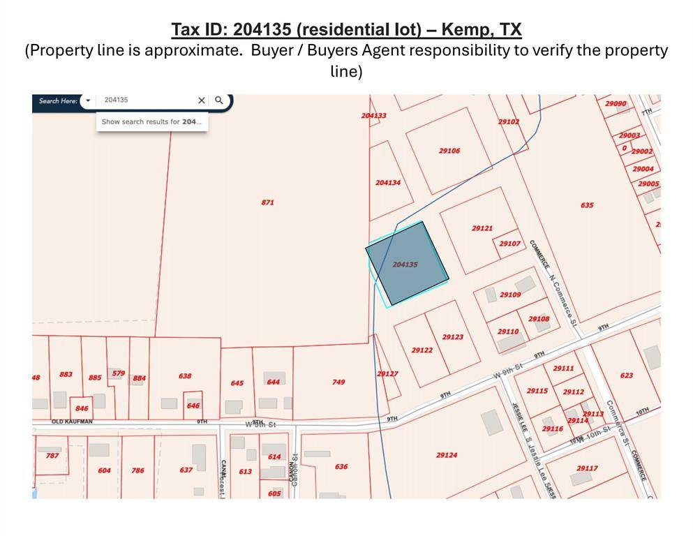 Kemp, TX 75143,000 S Jessie Lee Street