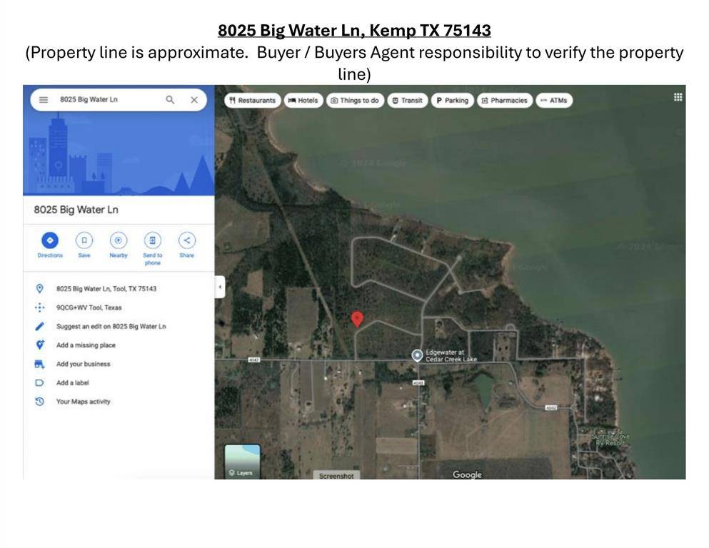 Kemp, TX 75143,8025 Big Water Lane