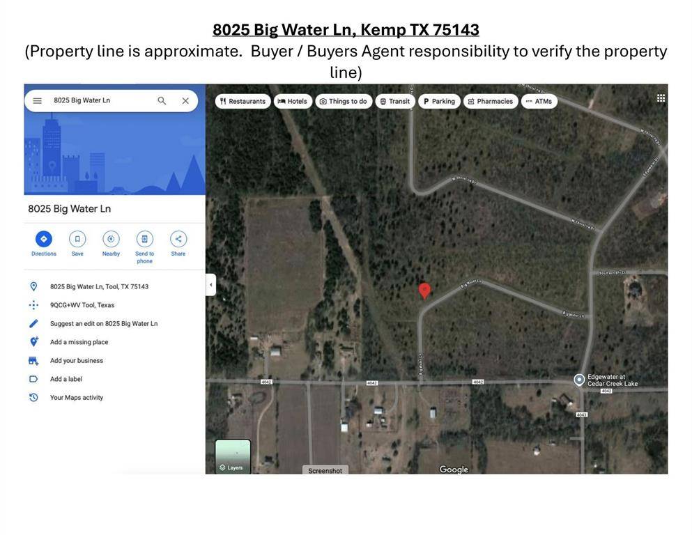 Kemp, TX 75143,8025 Big Water Lane