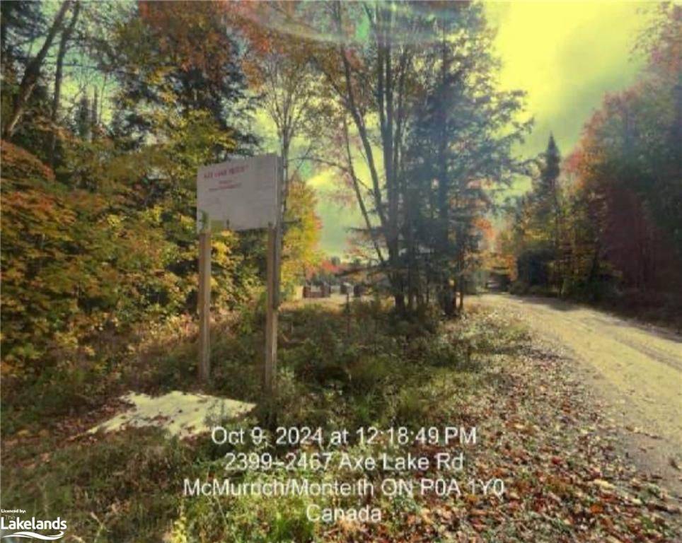 Mcmurrich/monteith, ON P0A 1Y0,LOT 1 AXE LAKE RD