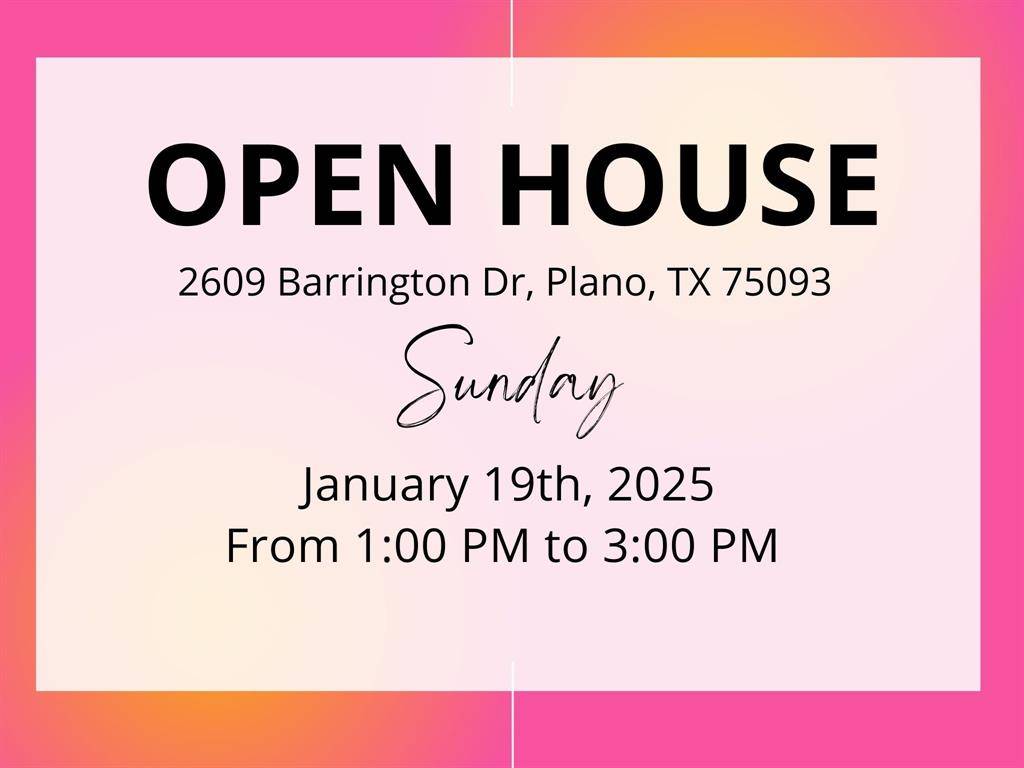 Plano, TX 75093,2609 Barrington Drive