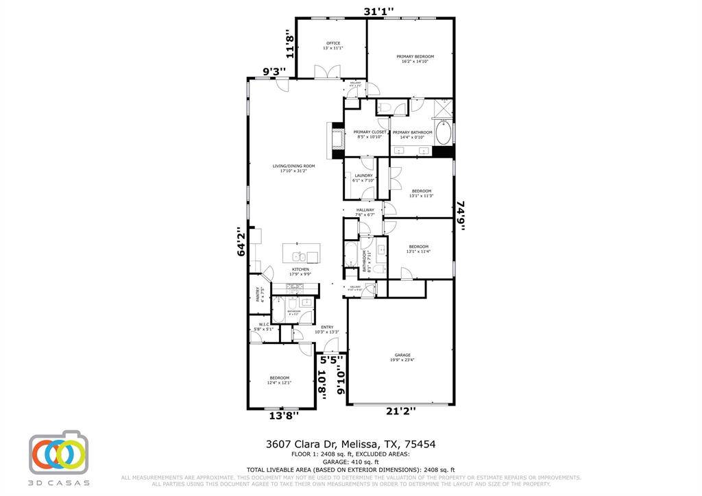 Melissa, TX 75454,3607 Clara Drive