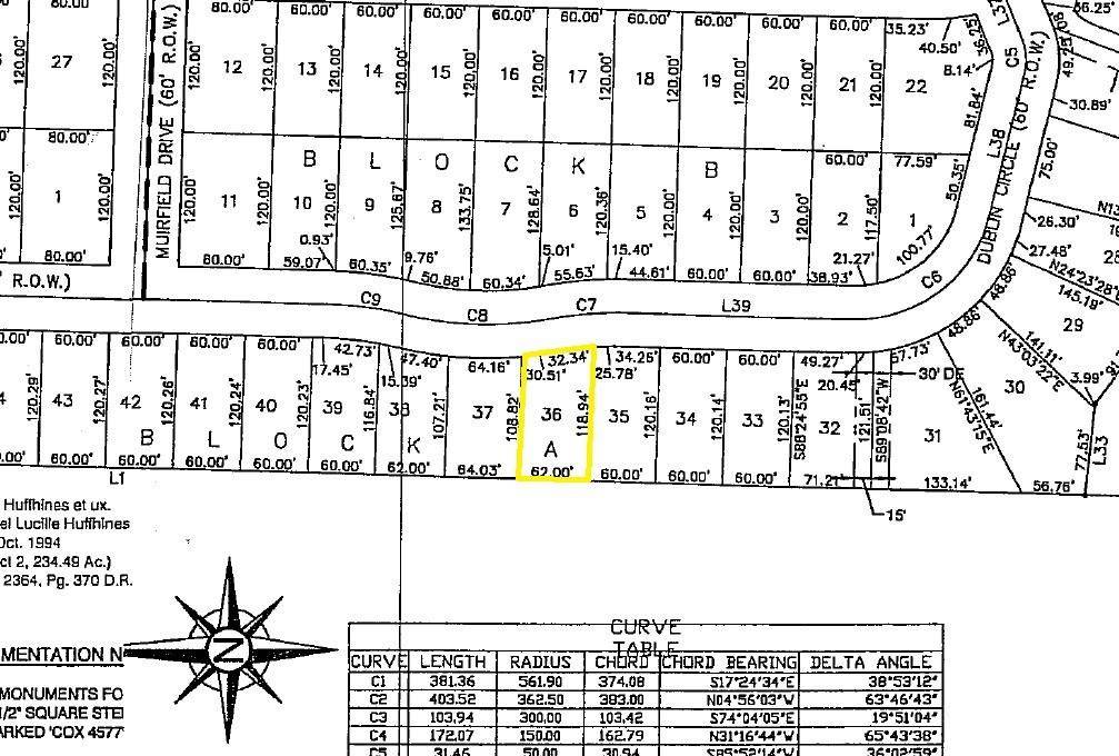 Gordonville, TX 76245,Lot 36A Dublin Circle