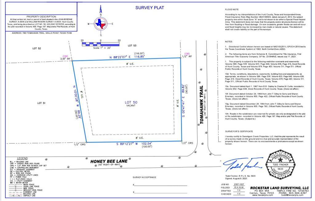 Quinlan, TX 75474,TBD Tomahawk Trail