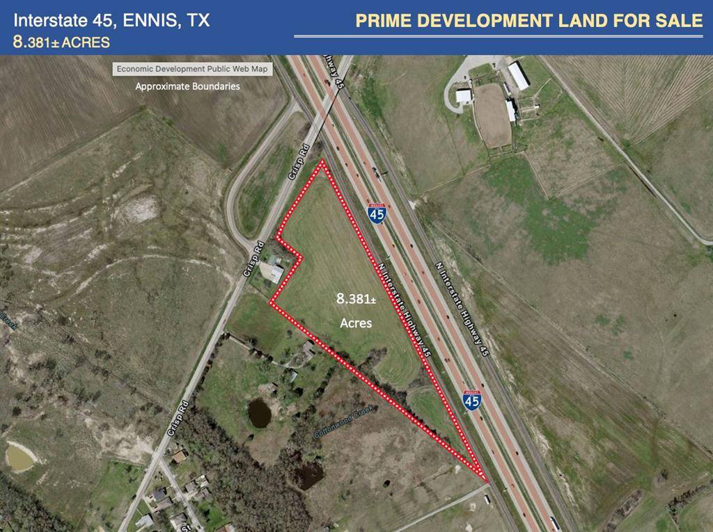 Ennis, TX 75119,TBD 8.38 ac Interstate 45