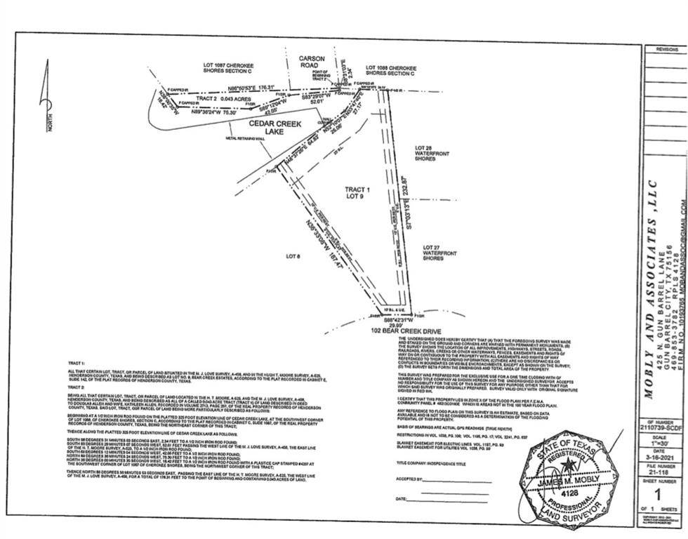Mabank, TX 75156,102 Bear Creek Drive
