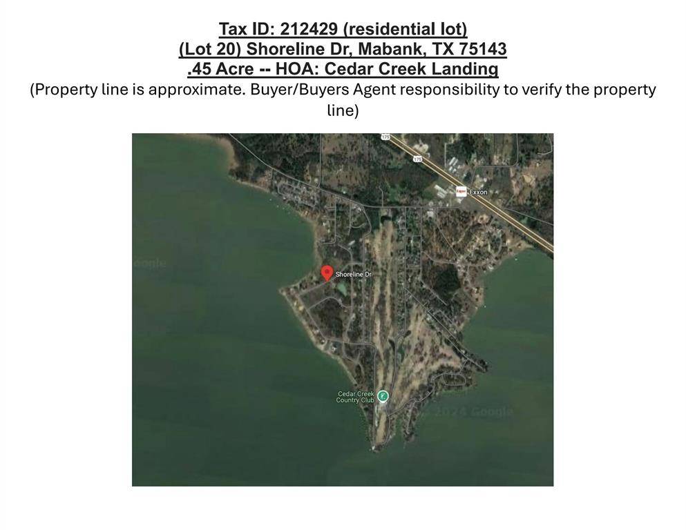 Mabank, TX 75143,Lot 20 Shoreline Drive