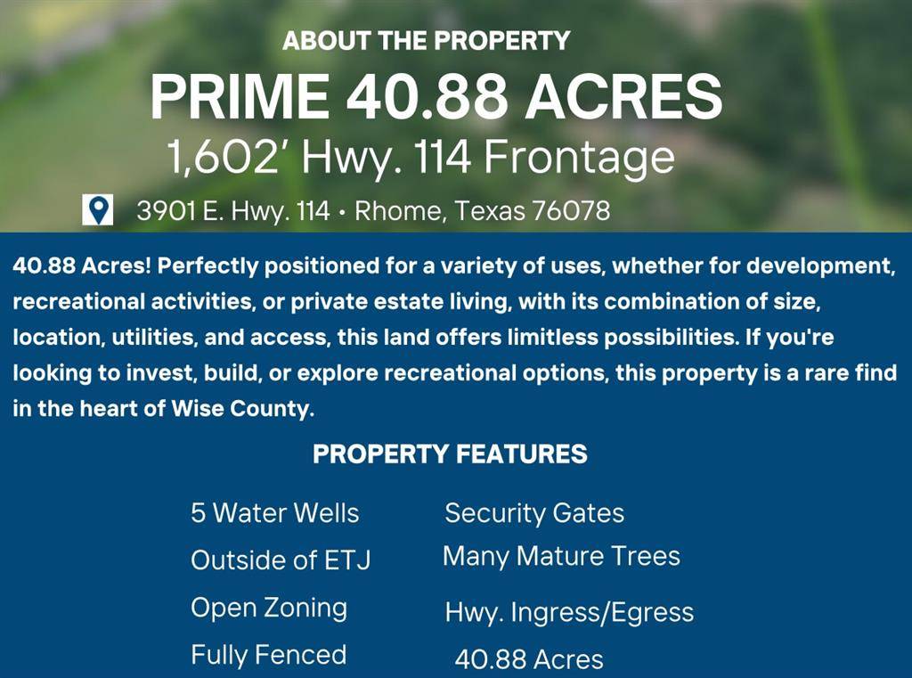 Rhome, TX 76023,3901 E Highway 114