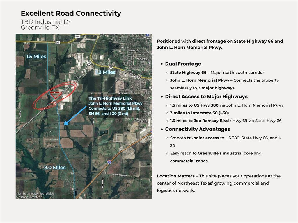 Greenville, TX 75401,TBD Industrial Drive