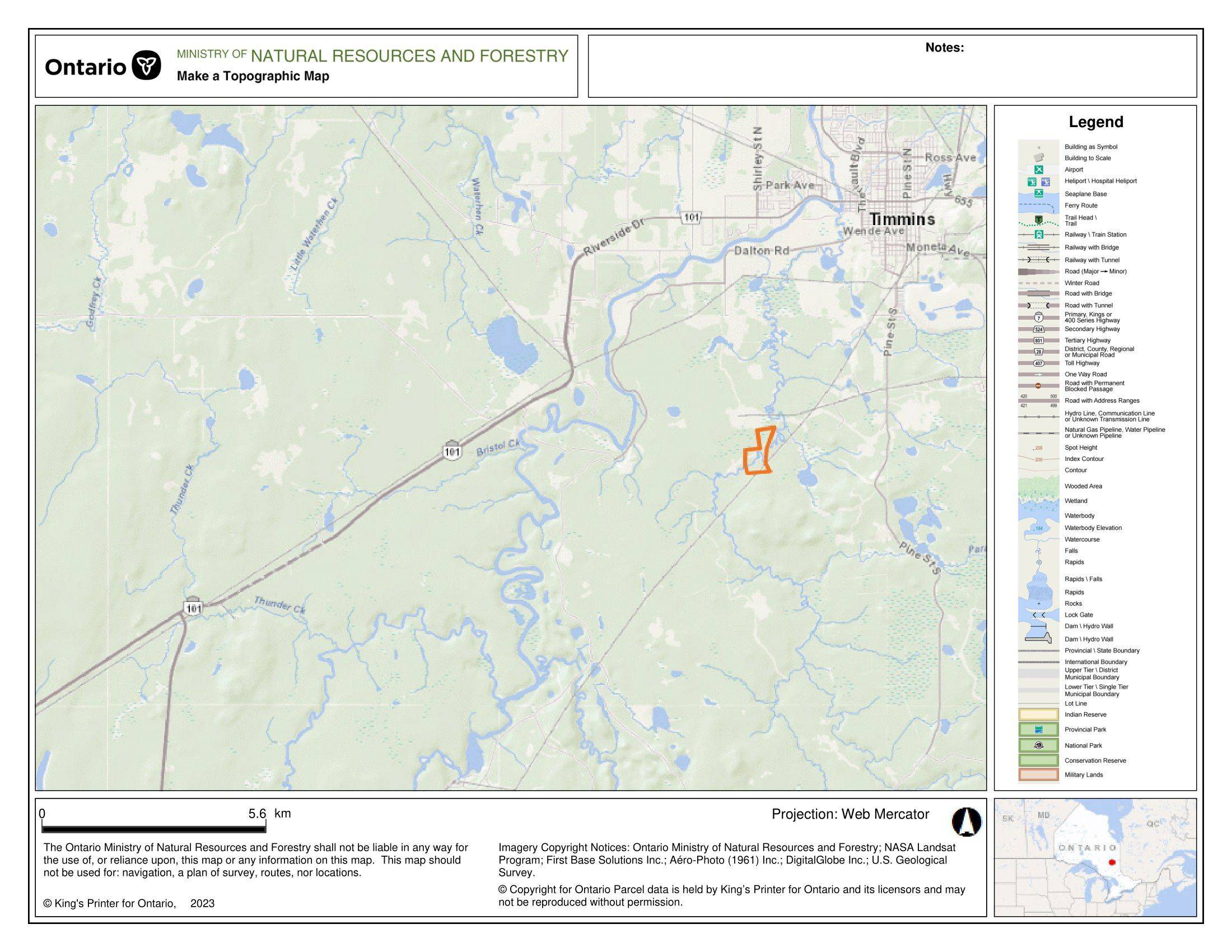 Timmins, ON P4N 8M1,PCL 1782-1787 Ogden Twsp N/A