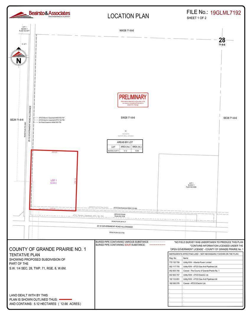 Rural Grande Prairie No. 1 County Of, AB T0H 3S0,RR 84 Highway 43