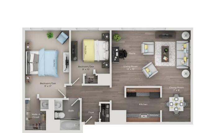 Detroit, MI 48226,555 Brush ST #1017