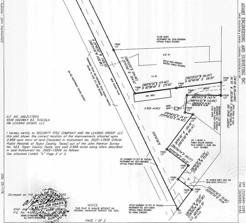 Tuscola, TX 79562,4518 US HWY 83
