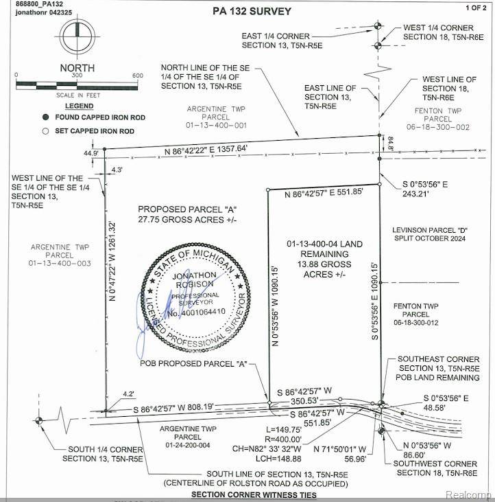 Linden, MI 48451,Parcel A - Rolston RD