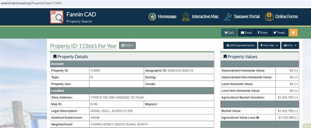 Windom, TX 75492,17560 E Fm 1396