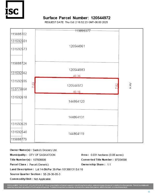 Saskatoon, SK S7M 1X1,611 H AVENUE S