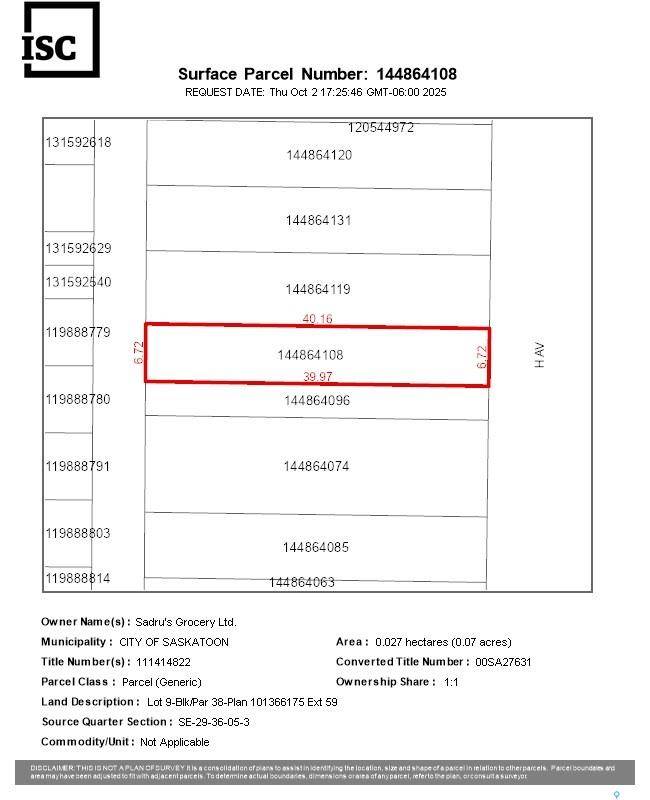 Saskatoon, SK S7M 1X1,619 H AVENUE S