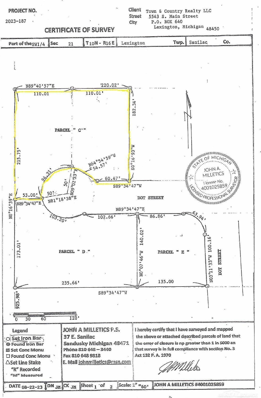 Croswell, MI 48422,Parcel C Dot ST