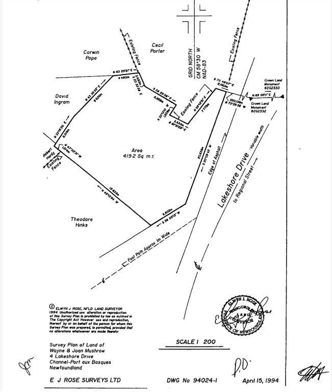 Port Aux Basques, NL A0M1C0,4 Lakeshore Road