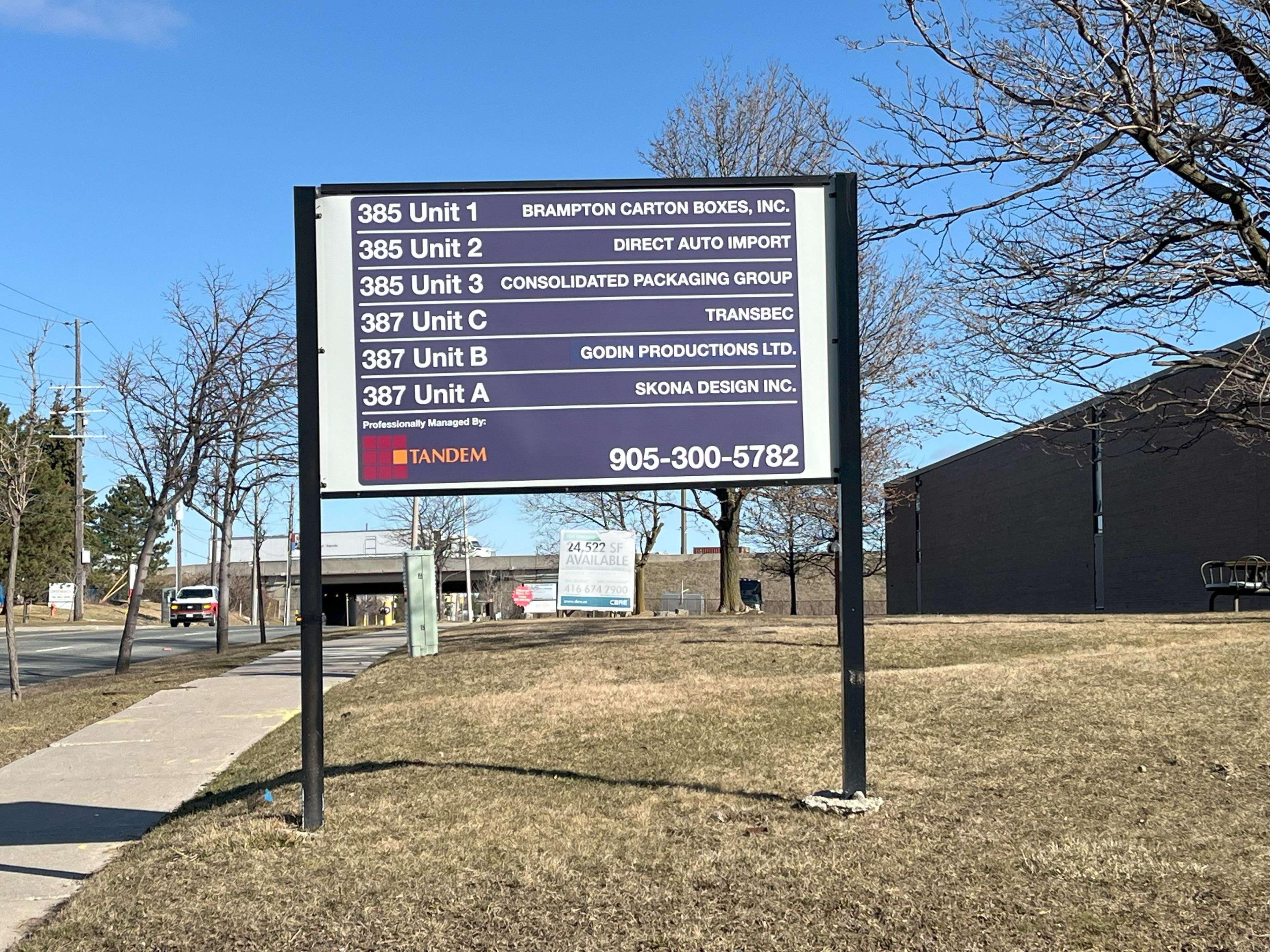 Toronto W10, ON M9W 5G8,385-387 Carlingview DR