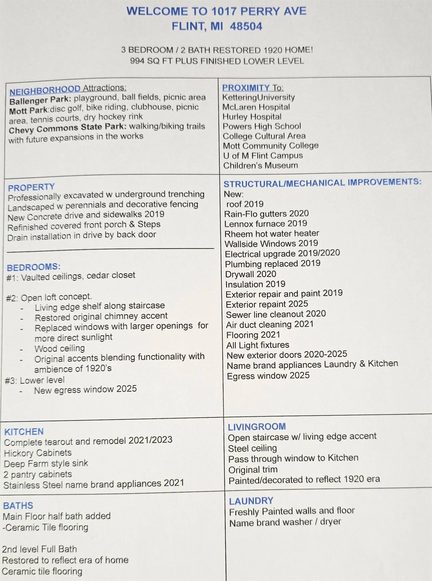 Flint, MI 48504,1017 Perry ST