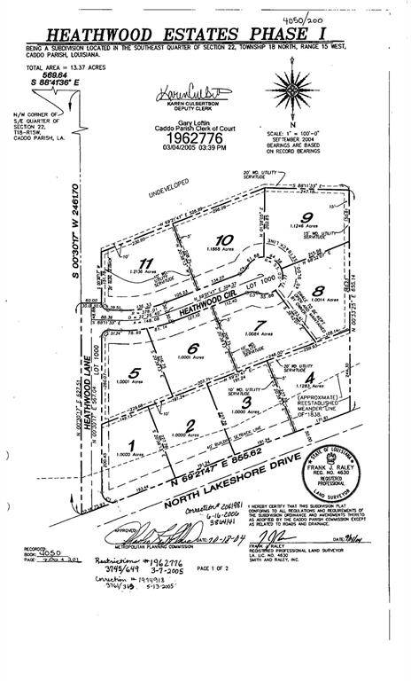 Shreveport, LA 71107,6670 (b) N Lakeshore Drive