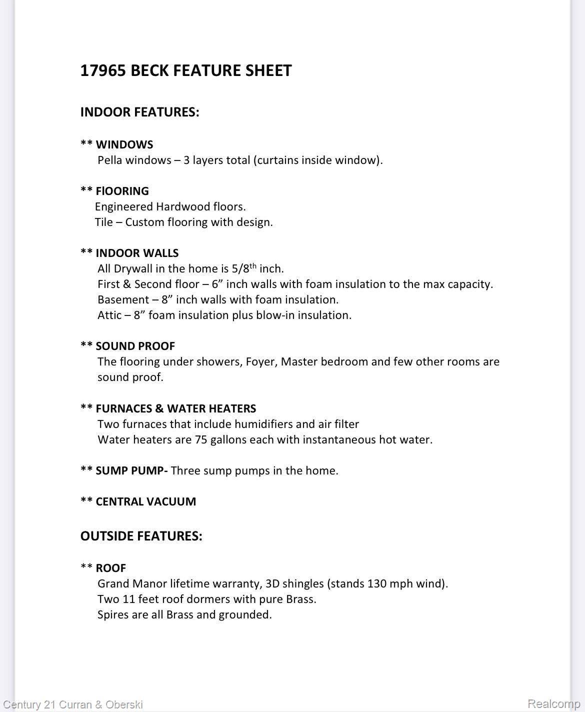 Northville, MI 48168,17965 BECK RD