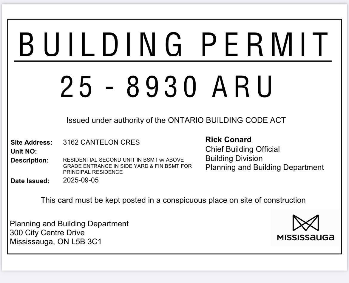 Mississauga, ON L5N 3J8,3162 Cantelon CRES