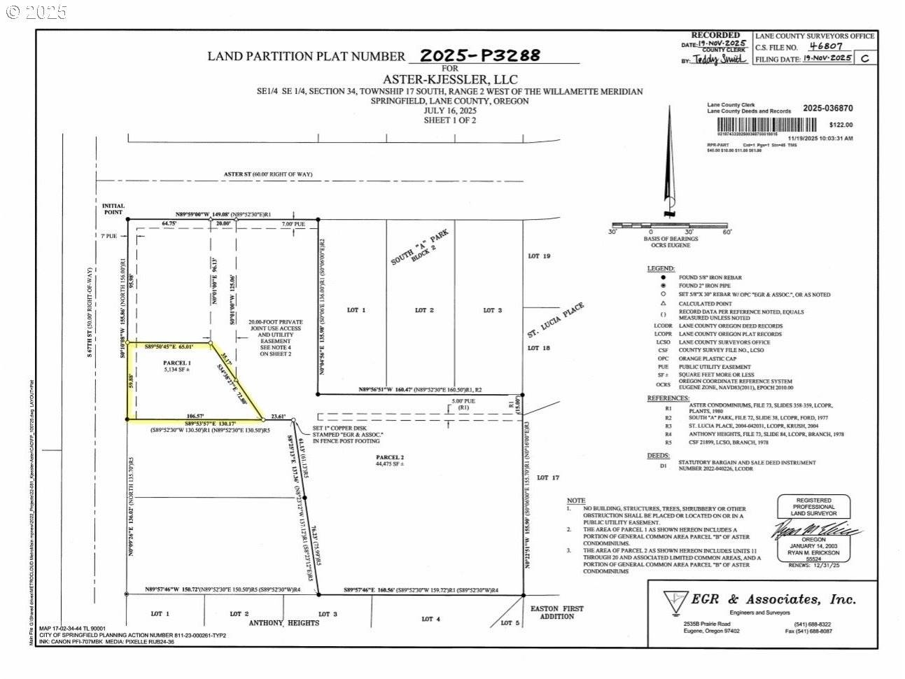 Springfield, OR 97478,Aster ST