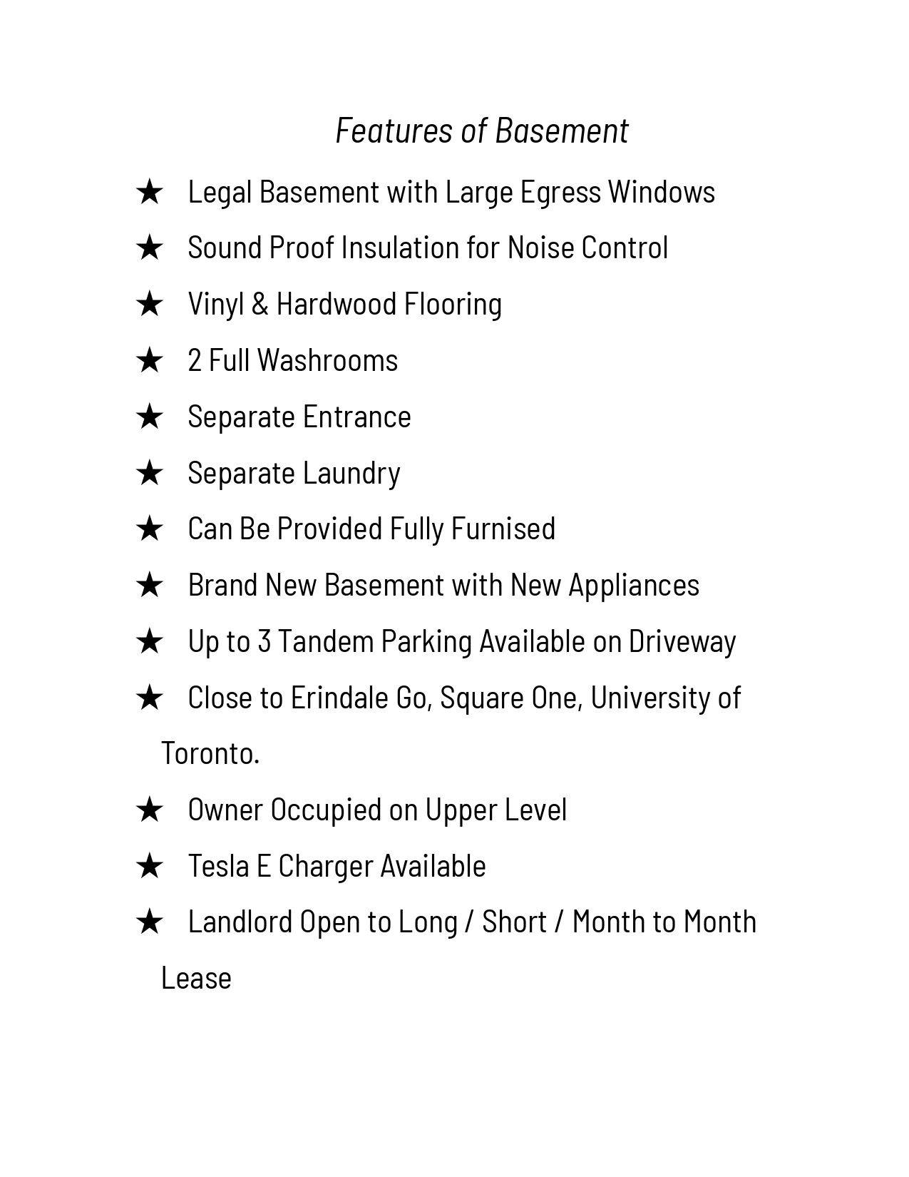 Mississauga, ON L5C 1R3,1390 Conliffe CT #Legal Basement Unit