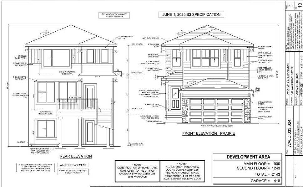 Calgary, AB T2X 5P1,101 Walgrove Bay SE
