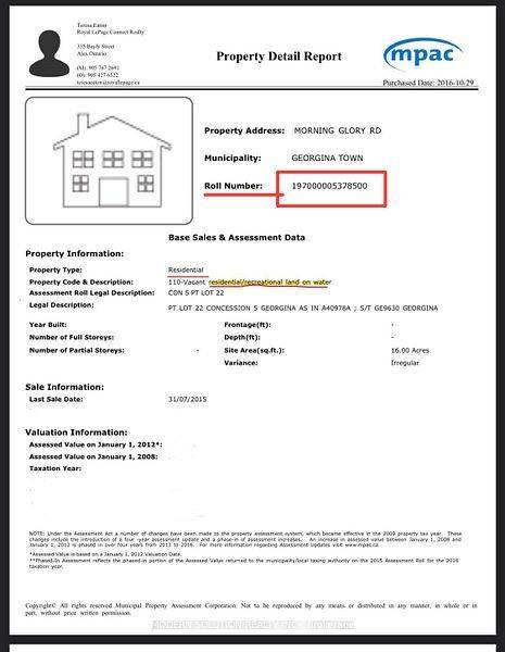 Georgina, ON L0E 1N0,0 Morning Glory RD E