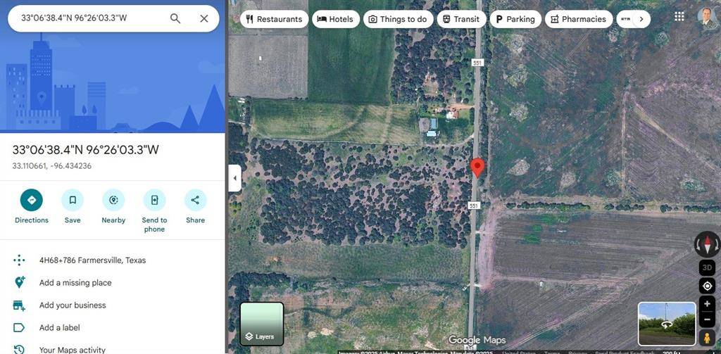 Farmersville, TX 75442,TBD County Road 551