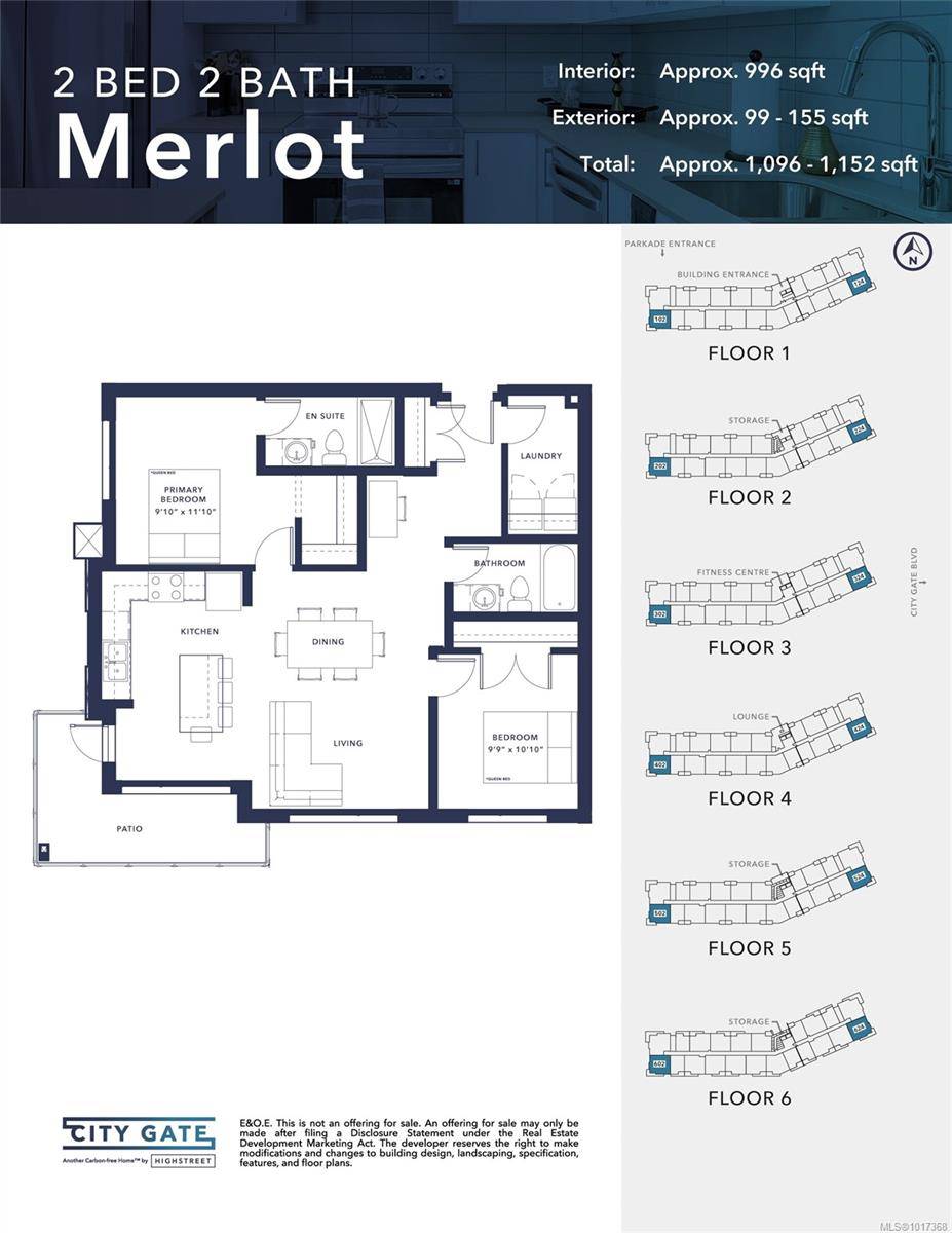 Langford, BC V9B 7A6,2390 City Gate Blvd #524