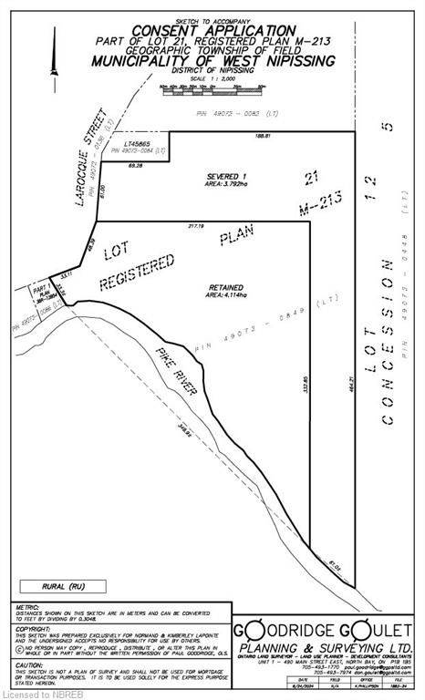 West Nipissing, ON P0H 1M0,PART 1 LAROCQUE ST