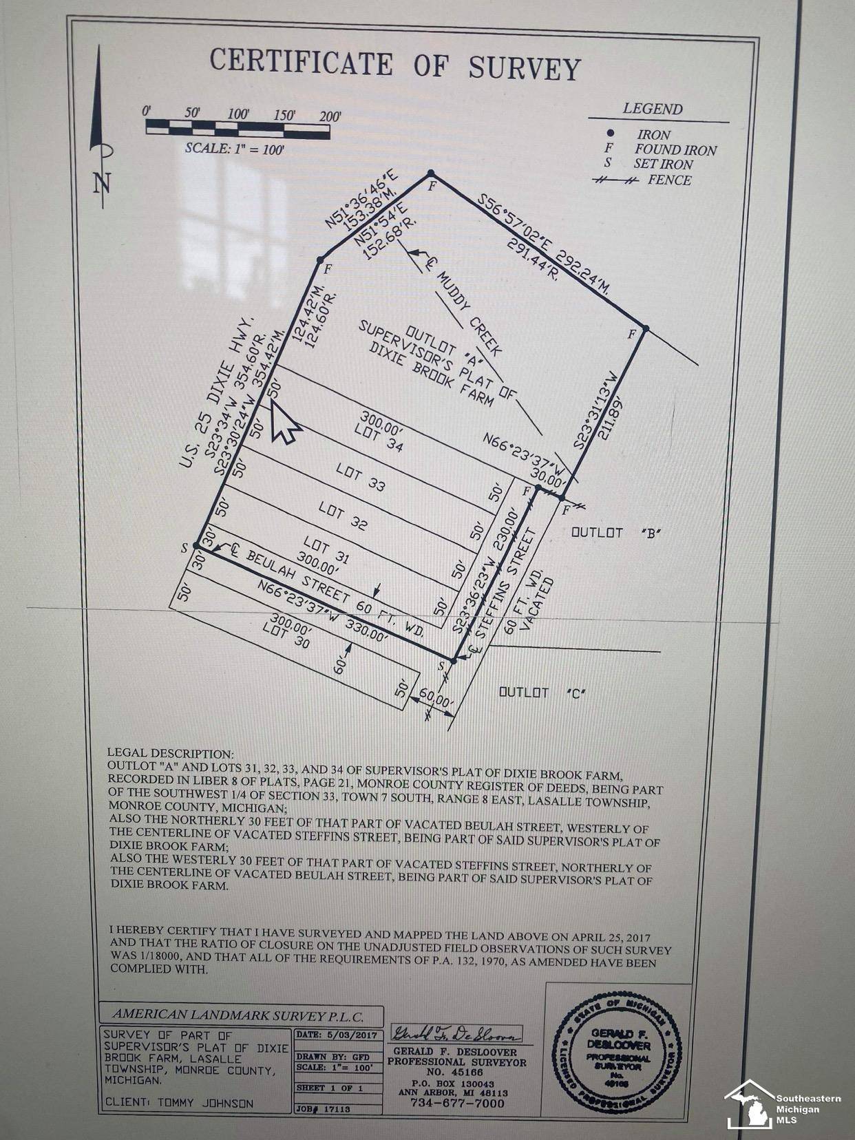 Erie, MI 48133,000 S Dixie HWY